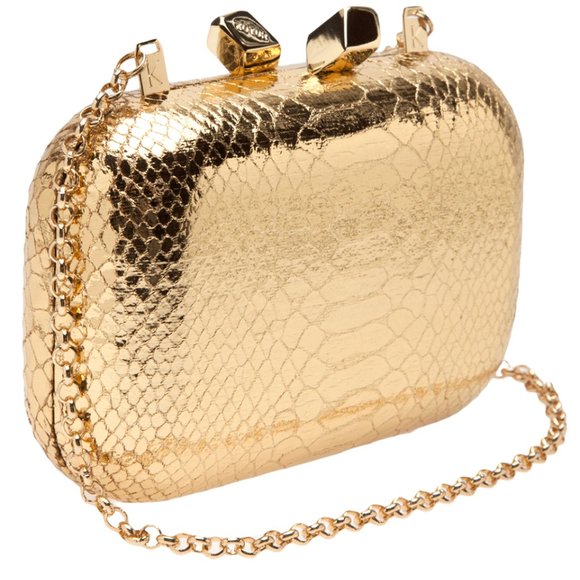 Kotur “Margot” Miniature Clutch in Gold Snakeskin NWT - MSRP: $350 - Picture 1 of 13